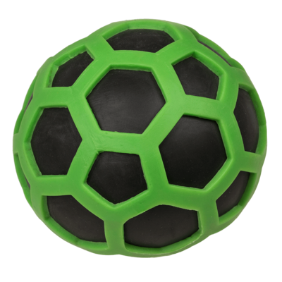 Squeeze ball in rubber net, approx. 8 cm,