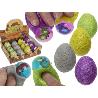 squeeze egg with dinosaur,
