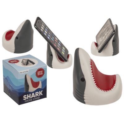 Squeeze phone stand, Shark, 8,5 cm,