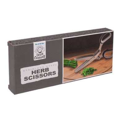 Stainless steel herb scissors,