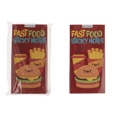 Sticky notes, fast food