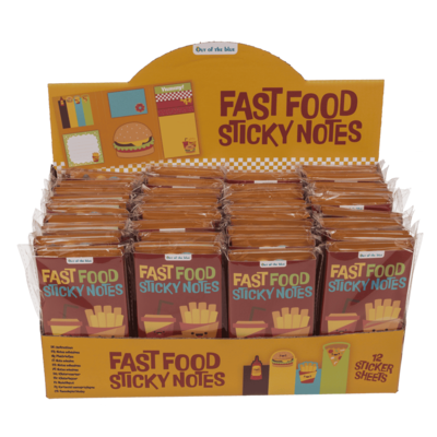 Sticky notes, fast food