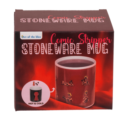 Stoneware Mug, Comic Stripper,