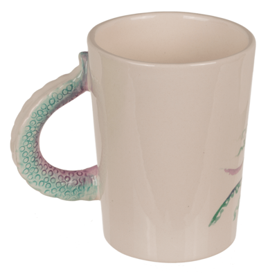 Stoneware mug, Octopus,11 x 8,5 cm,300 ml,