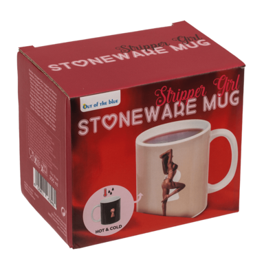 Stoneware Mug, Stripper Girl,