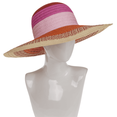 Straw Hat, Happy colours, One size