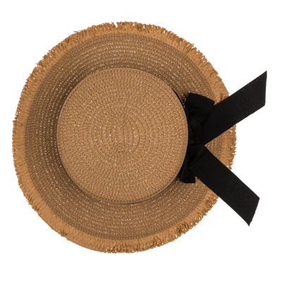 Straw Hat with ribbon. basic chic,