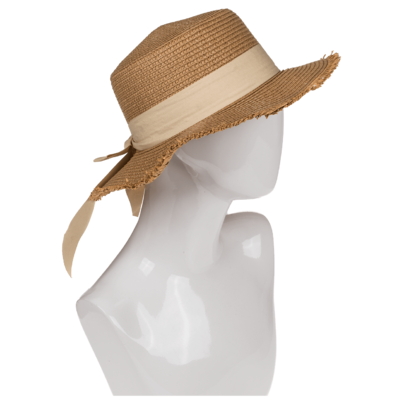 Straw Hat with ribbon. basic chic,