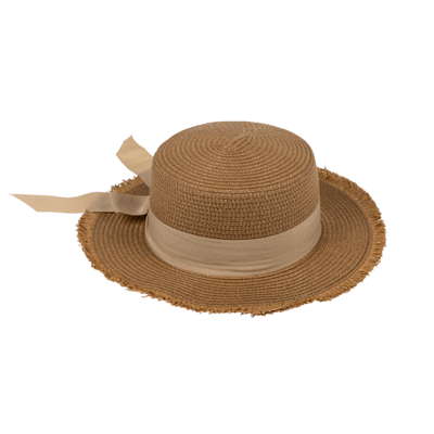 Straw Hat with ribbon. basic chic,