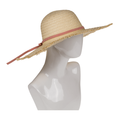 Straw Hat with ribbon, Elegant Chic,
