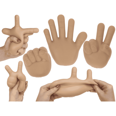 Stretchy Hand Gestures, 9 x 5 x 13 cm,