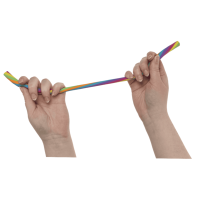 Stretchy string, Rainbow, 30 cm,