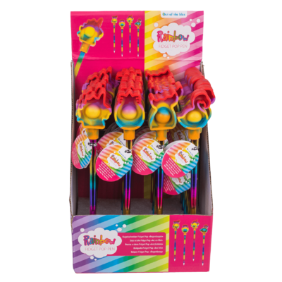 Stylo à bille, Rainbow Fidget Pop Toy,