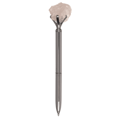Stylo à bille avec pierre précieuse, Cristaux de
