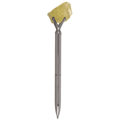 Stylo à bille avec pierre précieuse, Cristaux de