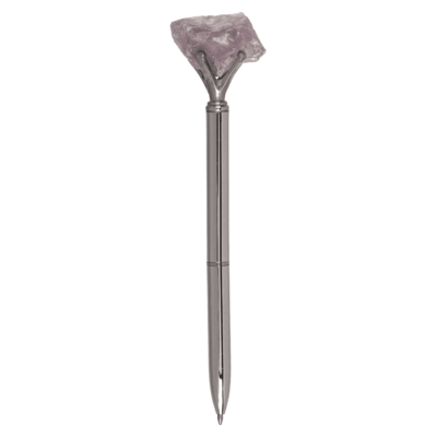 Stylo à bille avec pierre précieuse, Cristaux de