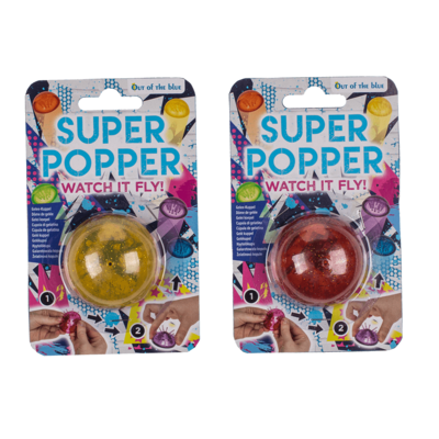 Super Popper, Jelly Dome, with glitter effect,