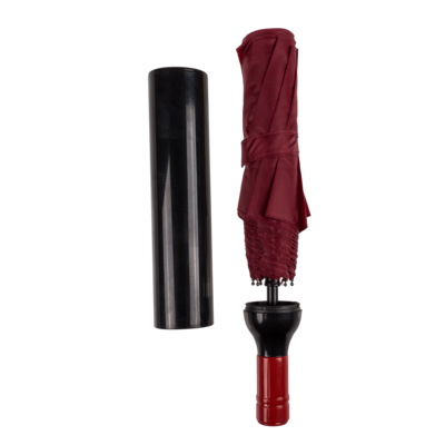 Taschen-Regenschirm, Weinflasche, D: ca. 90 cm,