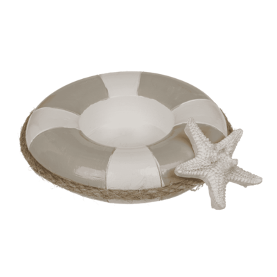 Tea light holder, Floating ring with sea star,