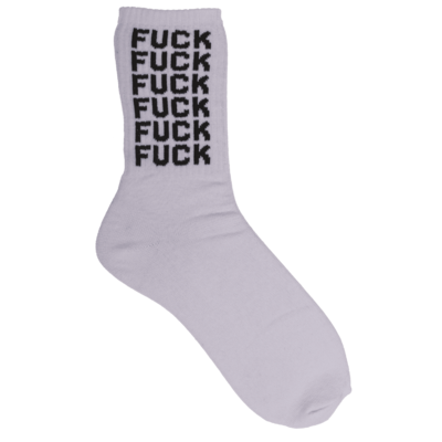 Tennis-Socken, Fuck Off, Größe 38-42,