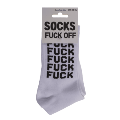 Tennis socks, Fuck Off, size 38-42,