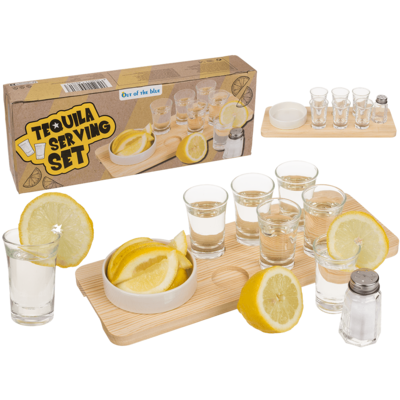 Tequila-Servier-Set, 9-teilig