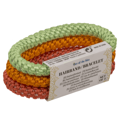 Textil-Haarband/Armband, Colourful Mix