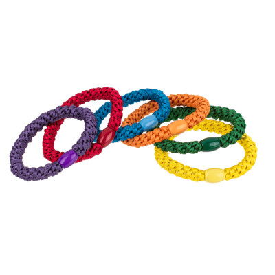 Textil-Haarband/Armband, Rainbow colours, Pride,