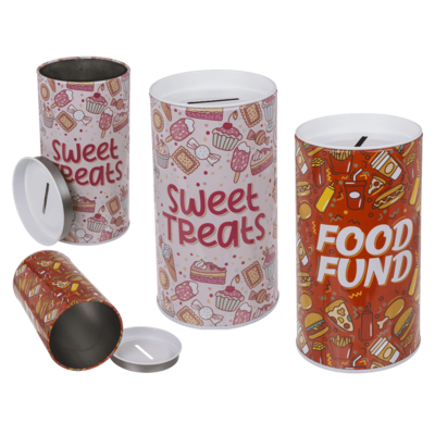 Tin Metal Money Bank, Fast Food,