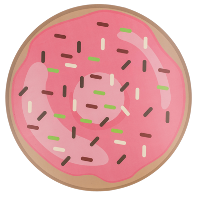 Tischset, Donut, D: ca. 38 cm,