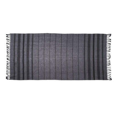 Tissu de bain Fouta hamam blanche/noire (pour