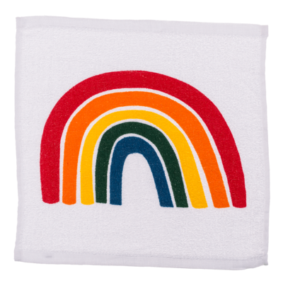 Toalla mágica de algodón, arco iris,