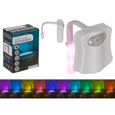 Toilet Bowl LED-Light, with motion sensor,