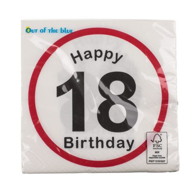 Tovaglioli di carta, Happy Birthday - 18,