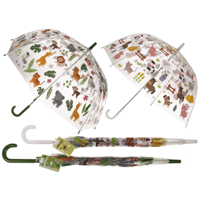 Transparent kids umbrella, D: 72cm,