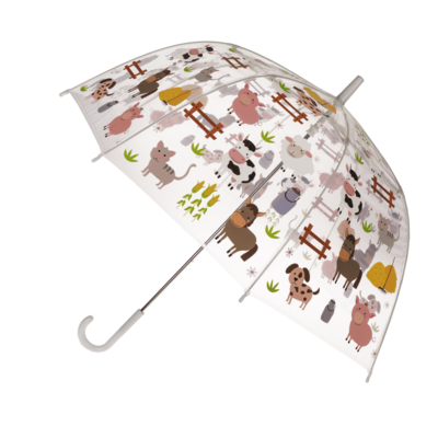 Transparent kids umbrella, D: 72cm,