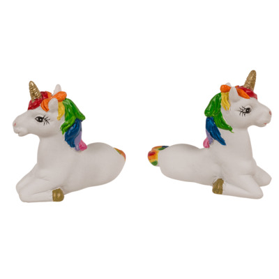 Unicornio, en bolsa de papel arco iris