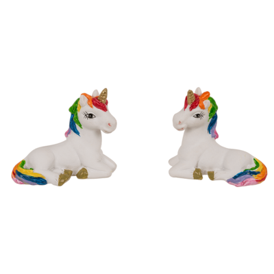 Unicorno, in sacchetto di carta arcobaleno