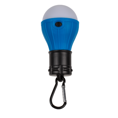 Universal camping lamp, with carabiner hook,