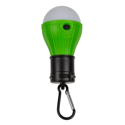 Universal camping lamp, with carabiner hook,