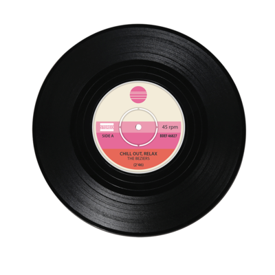 Untersetzer, Vinyl-Schallplatte, D: ca. 11 cm,