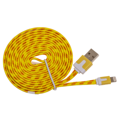 USB-Kabel mit Textilummantelung für iPhone,