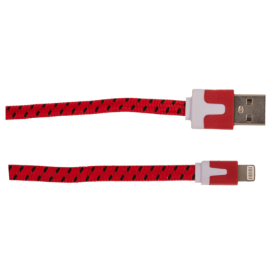 USB-Kabel mit Textilummantelung für iPhone,