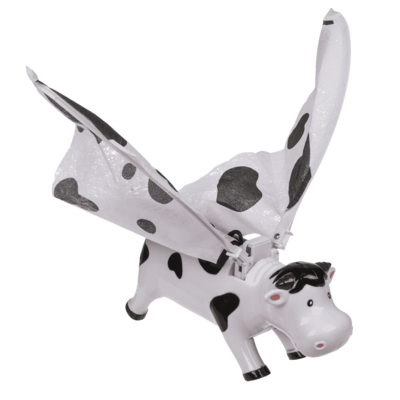 Vache volant, 28,5 x 7 x 20 cm,