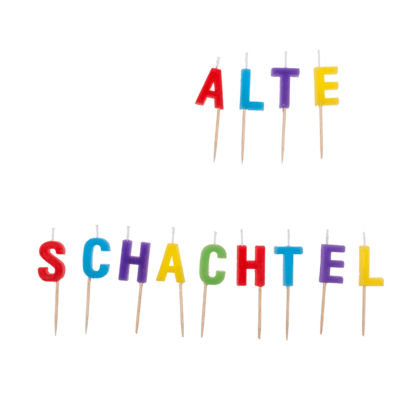 Velas de cumpleaños, "Alter Sack"/"Alete Schachtel