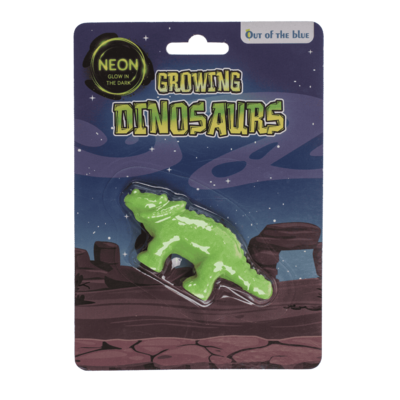 Wachsender Dinosaurier, Glow in the Dark,