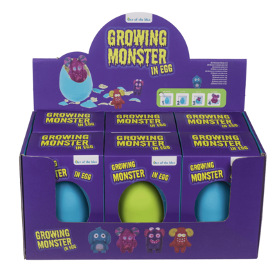 Wachsendes Monster im Ei, 11 cm,