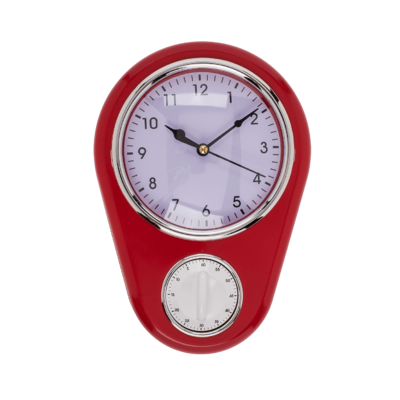 Wall clock, Kitchen with timer,