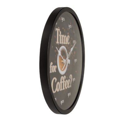 Wanduhr, Time for Coffee, D: ca. 29 cm,