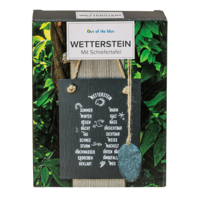 Weather forecasting stone, slate stone tablet with
